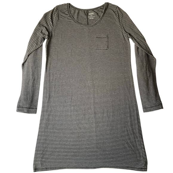 Gilligan & Omalley Women Sleepwear Soft Dress size M Long Sleeve KneeLength Gray - Picture 1 of 8